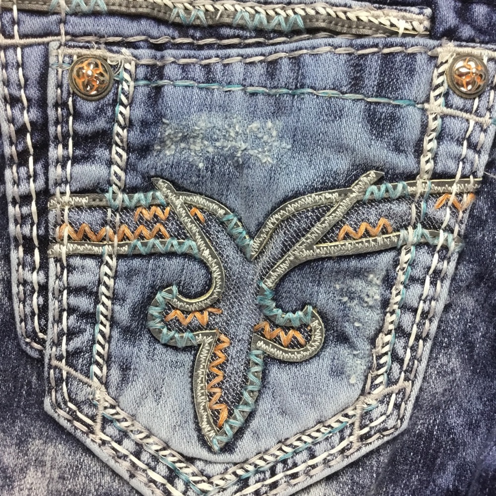 Rock Revival Felix Slim Straight 28x29 by buckle - Picture 3 of 8